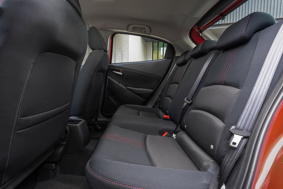 In the rear seats, adults will find enough space to be comfortable for short trips.