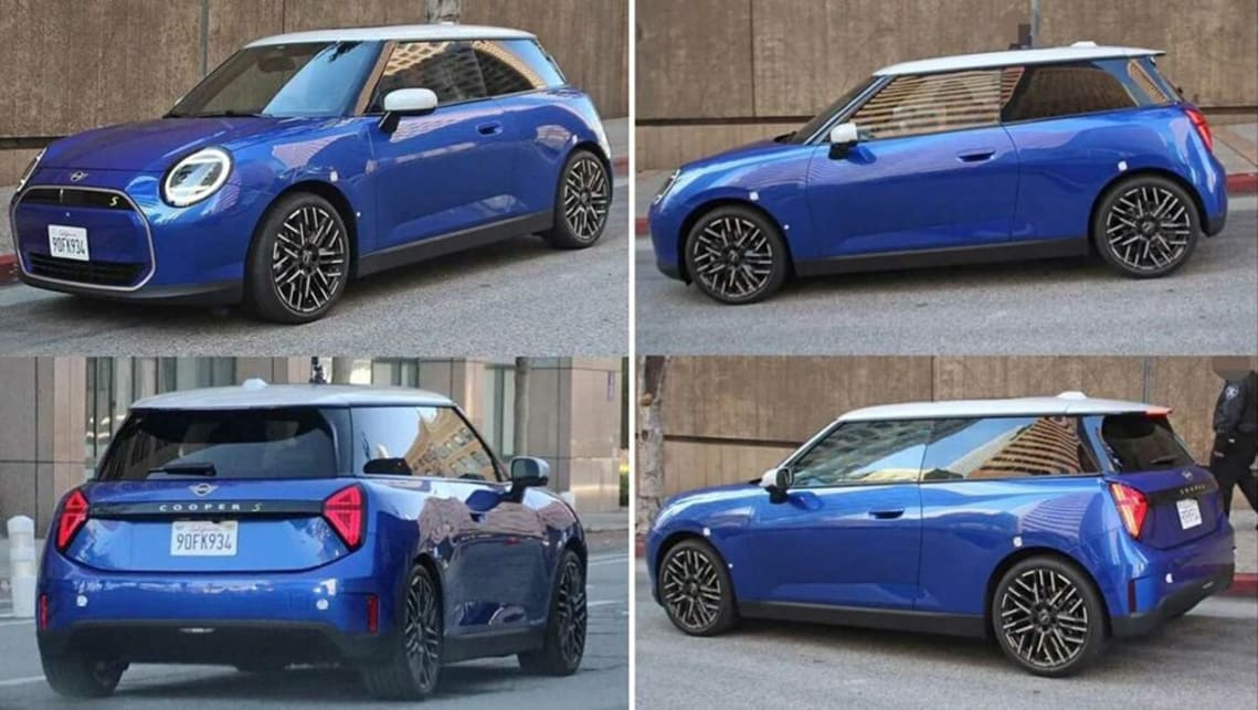 Caught undisguised! 2024 Mini Cooper electric car spotted without