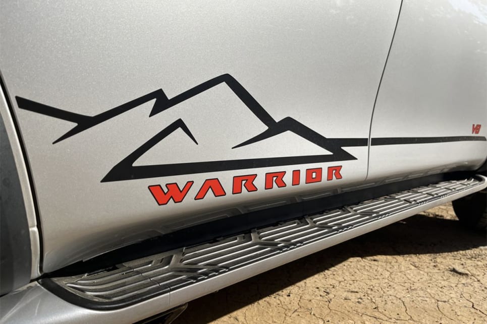 Patrol Warrior decals are featured on the side of the wagon. (Image: Marcus Craft)