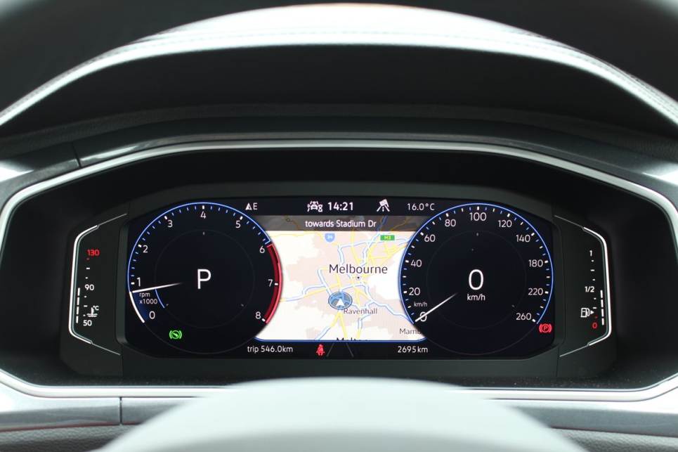 The Digital Cockpit Pro display is a similar cockpit system that used to seem quite impressive in high-end Audis. (Image: Chris Thompson)