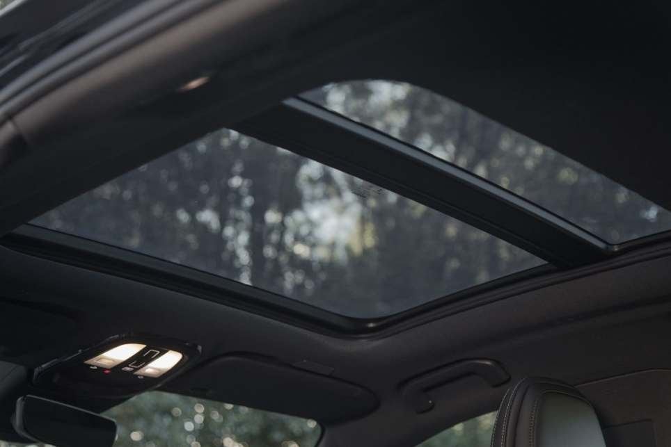 Other features include a panoramic sunroof (Image: Glen Sullivan)