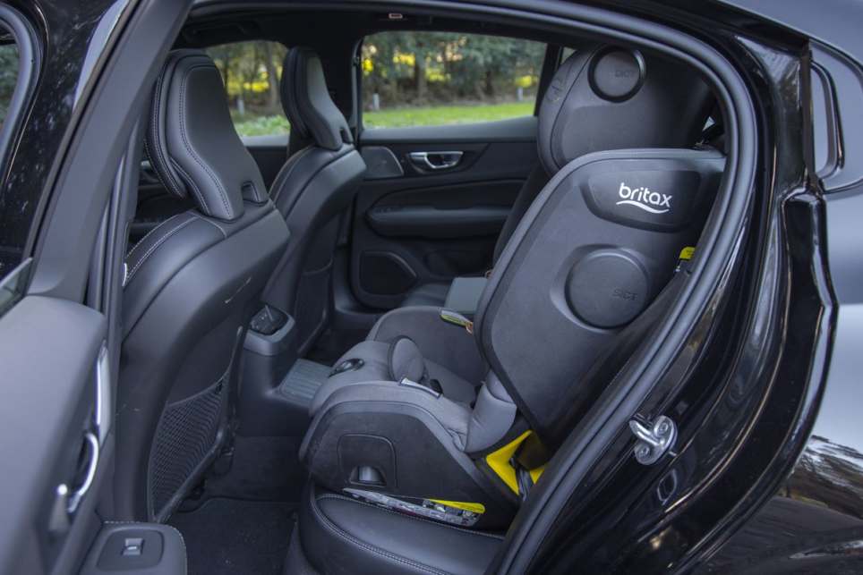 Volvo S60 Black Edition rear seats pictured (Image: Glen Sullivan)