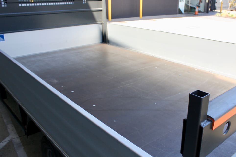 The Scattolini steel tray is a nice bit of kit, though we were conscious of scratching the aluminium on the sides.