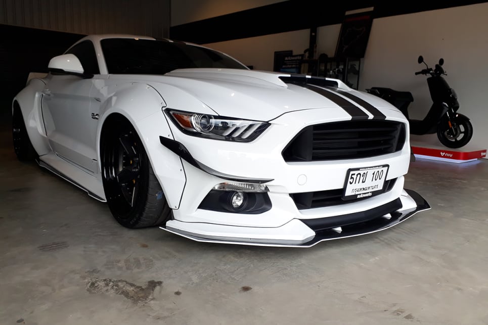 This 2017 Ford Mustang wears the first widebody kit ever designed for this muscle car.