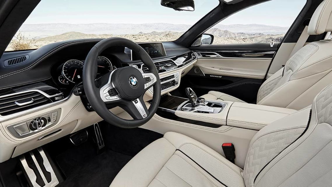2017 BMW M760Li xDrive front seats.