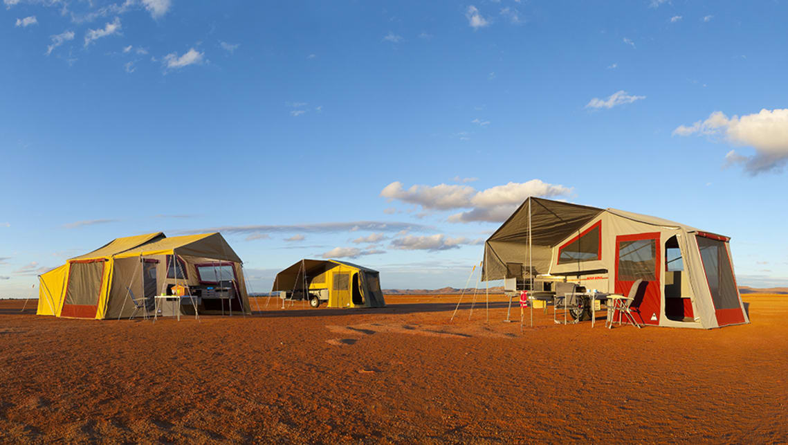 One of Australia's leading canvas workers, Southern Cross Campers have long made some of Australia's most durable and easy to use tents. Image by Southern Cross Canvas.