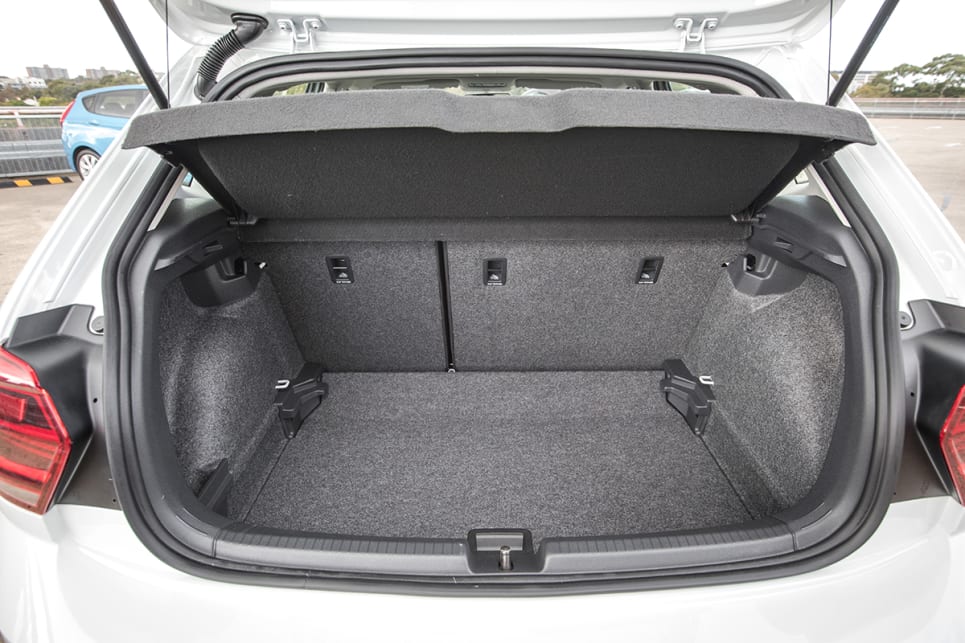 The Polo has a removable dual-level liner sections to increase space. 