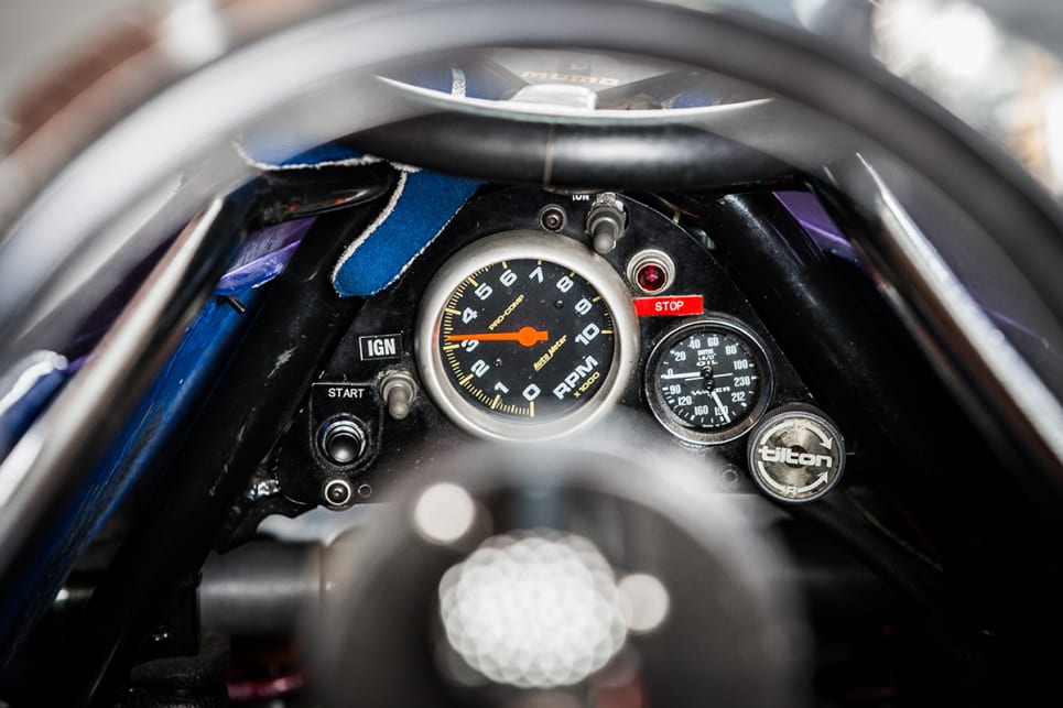 No speedo here. You just count the revs in gear and pray. (image credit: Kat Hawke)