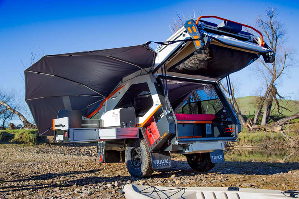 Who knew a teardrop camper could be so darn cool? Images by Track Trailer.