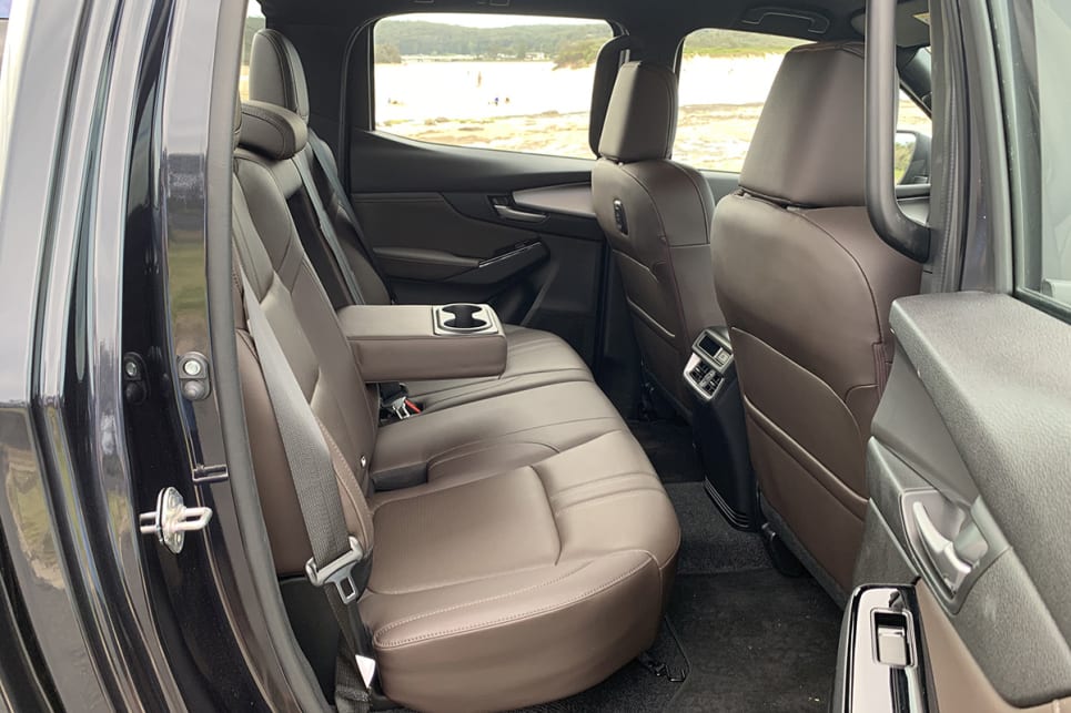 There is enough room for three adults to fit across, and for children there are two ISOFIX and two top-tether loops that allow you to collect to a centre attachment point. (GT variant pictured)