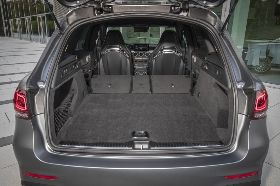 The wagon model easily fits a family of four’s luggage for a weekend away.
