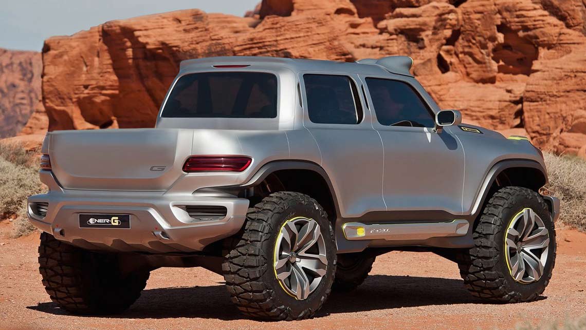An artist's impression of how the Mercedes-Benz ute could look. Picture: Supplied