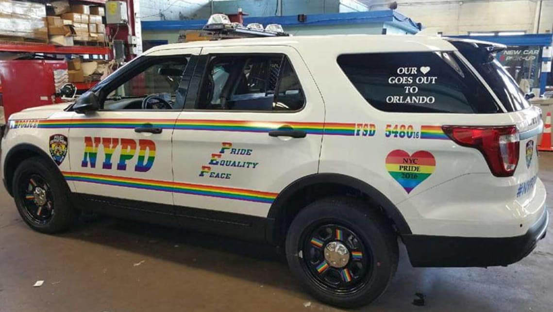 New York City Police Department Police Department Ford Explorer with Pride livery
Image: NYPD