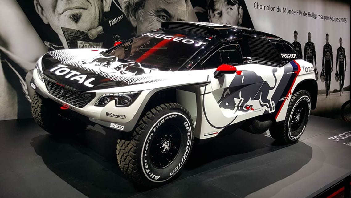 The Peugeot 3008 DKR looks like it could drive up walls.