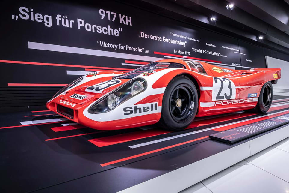 The '50 Years of the Porsche 917 - Colours of Speed' at Porsche's Stuttgart museum runs from May 14 - September 15, 2019.