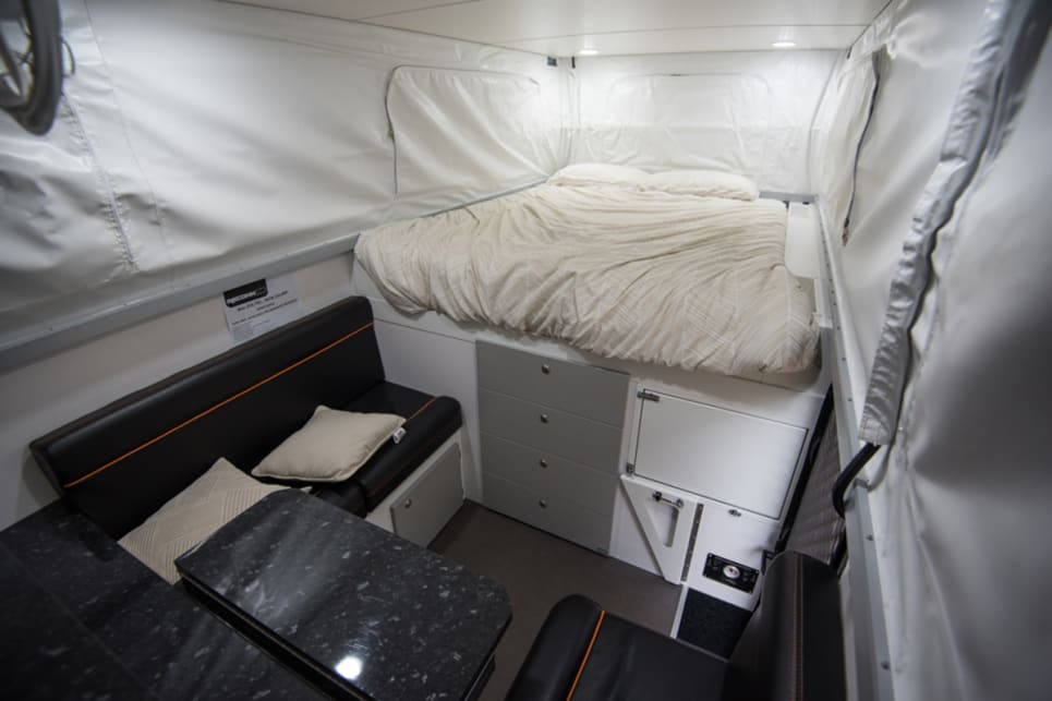 This is the hybrid camper to buy if you don’t want to say you’ve got a caravan, but really like all the caravan comforts. Images by Brendan Batty/campertrailerreview.com.au