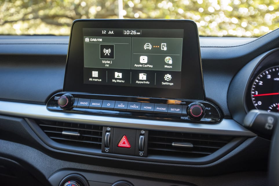 Like the other two models, the Kia has Bluetooth phone and audio streaming