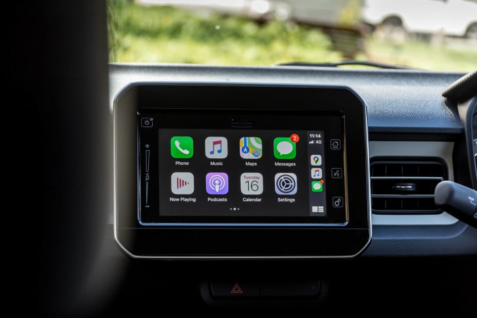 The 7.0-inch multimedia touchscreen features Apple CarPlay and Android Auto.