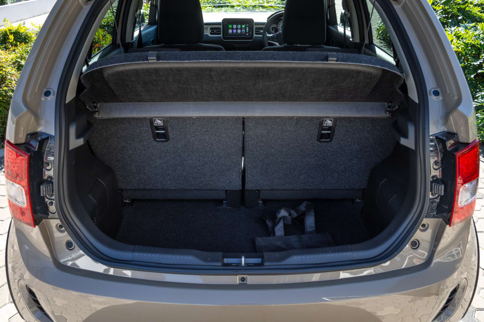 Boot space is rated at 264 litres.