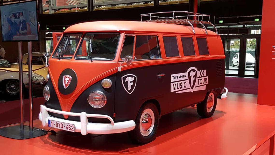 Volkswagen Kombi on the Firestone stand.