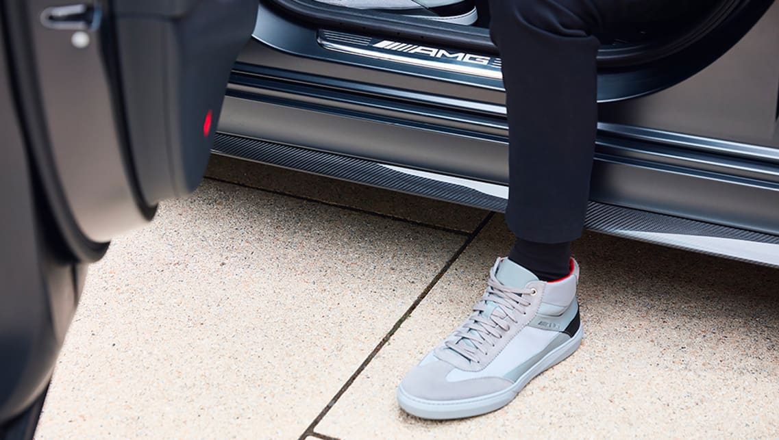 Mercedes AMG gets a line of Italian sneakers to match its go fast