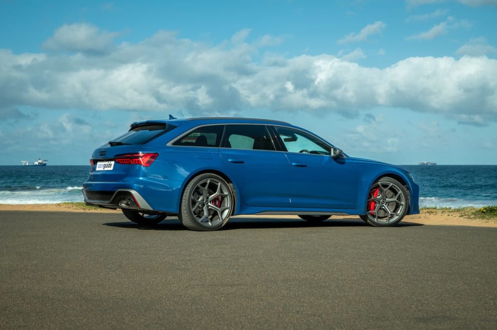 The RS6 Performance's V8 engine gets it from 0 to 100km/h in just 3.4 seconds. (Image: Tom White)