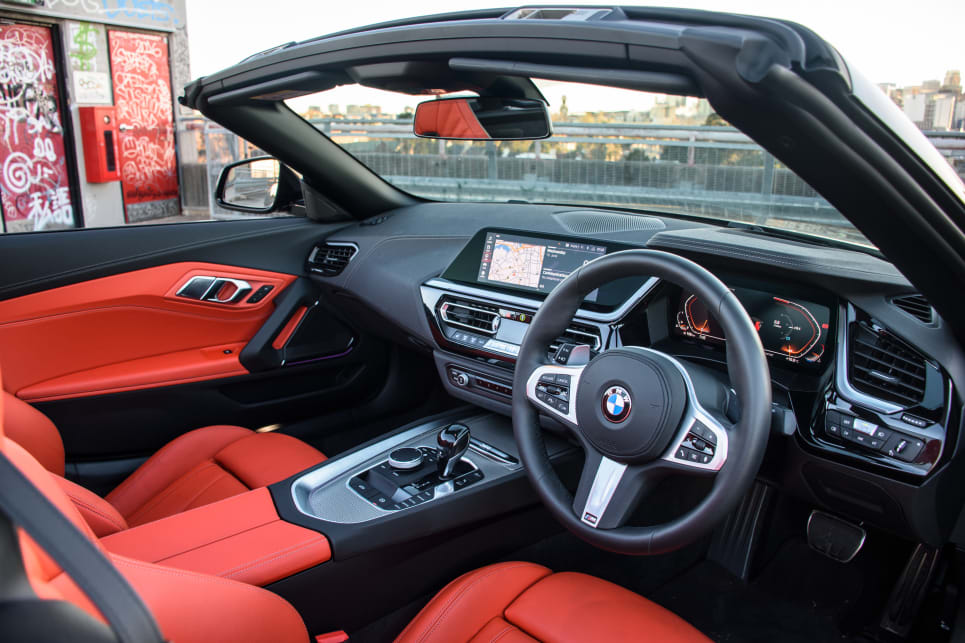 The Z4's interior is sporty and comfortable all at once, it just feels like you could be sitting in an X5... (image credit: Tom White).