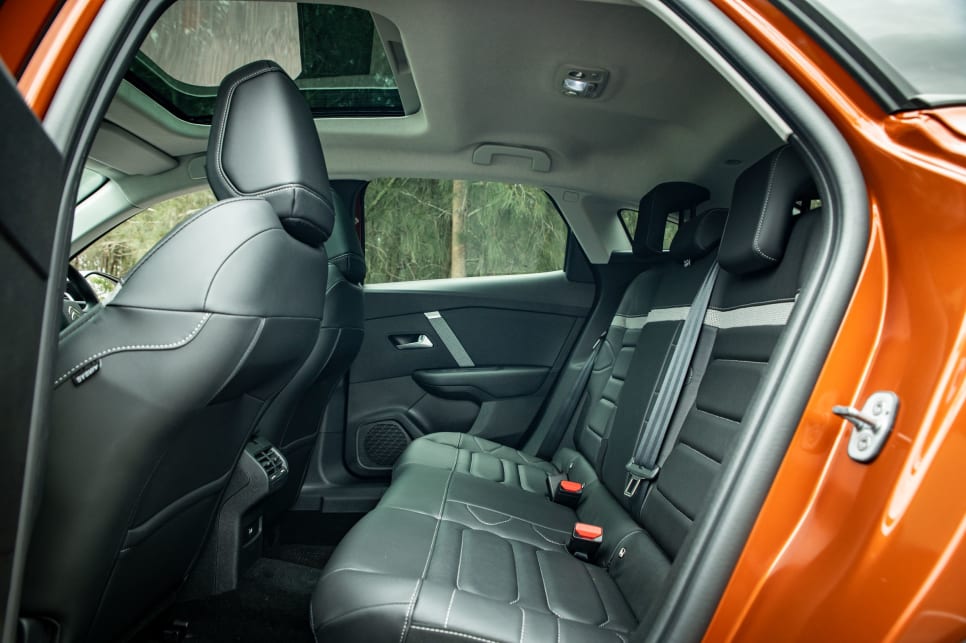 The back seat offers a remarkable amount of room. (Image: Tom White)