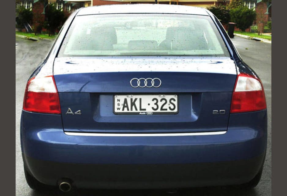 Audi A4 1994-2001 Dimensions Side View