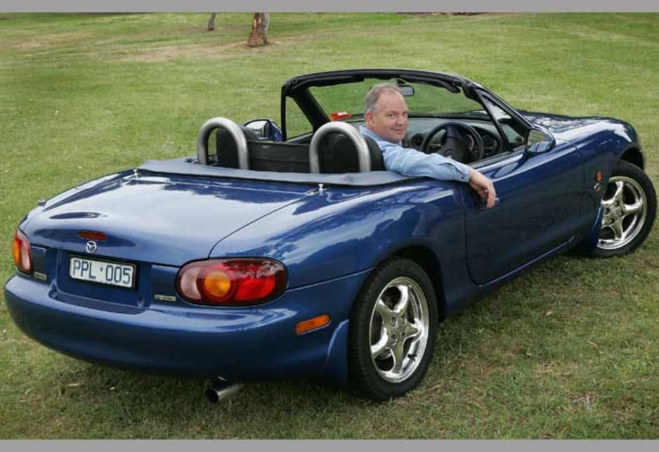 Col Nicholl with his 1999 Mazda MX-5