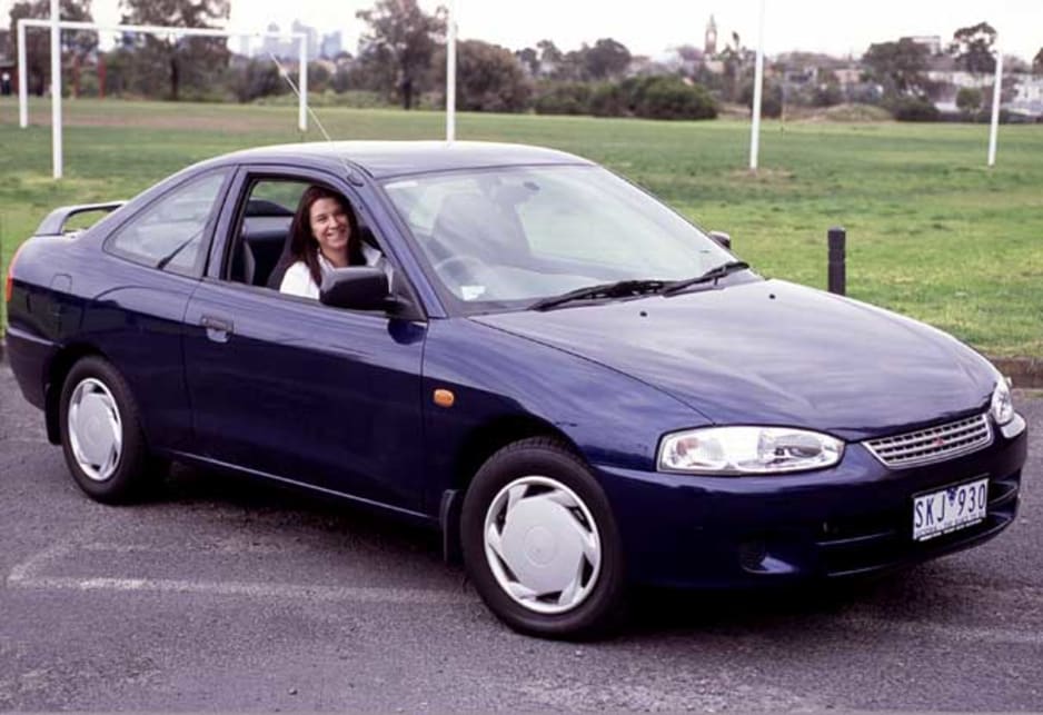 Louise  Ryan with her 2004 Mitsubishi Lancer GLi coupe 