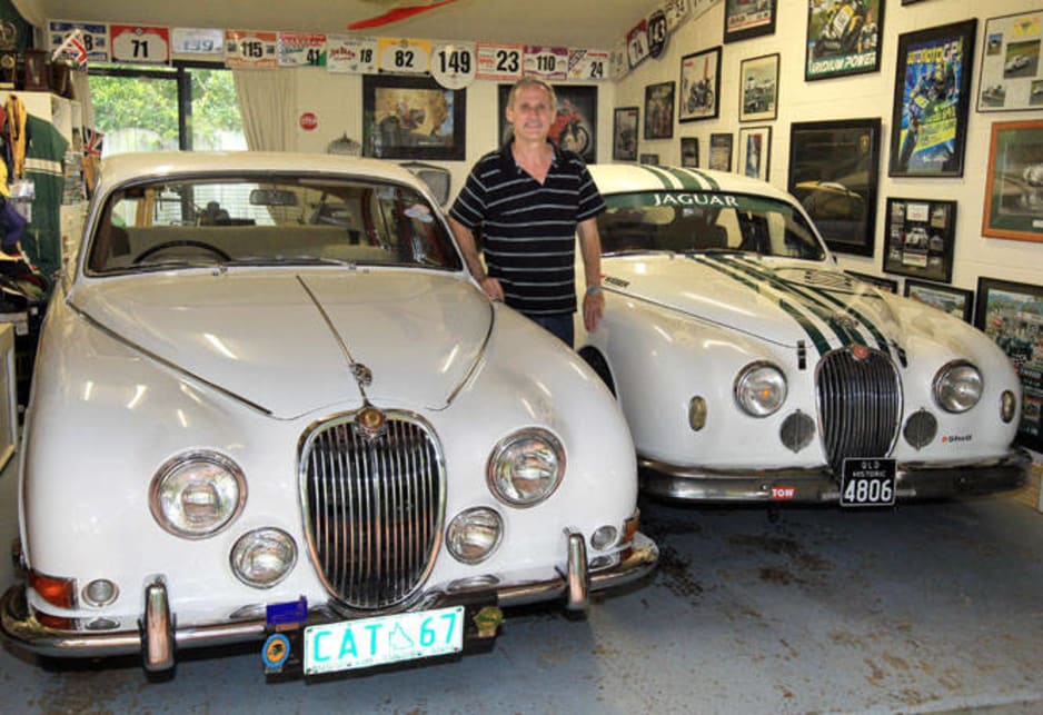 Max Parnell's Jaguar 1957 Mk1 and 1967 S-Type
