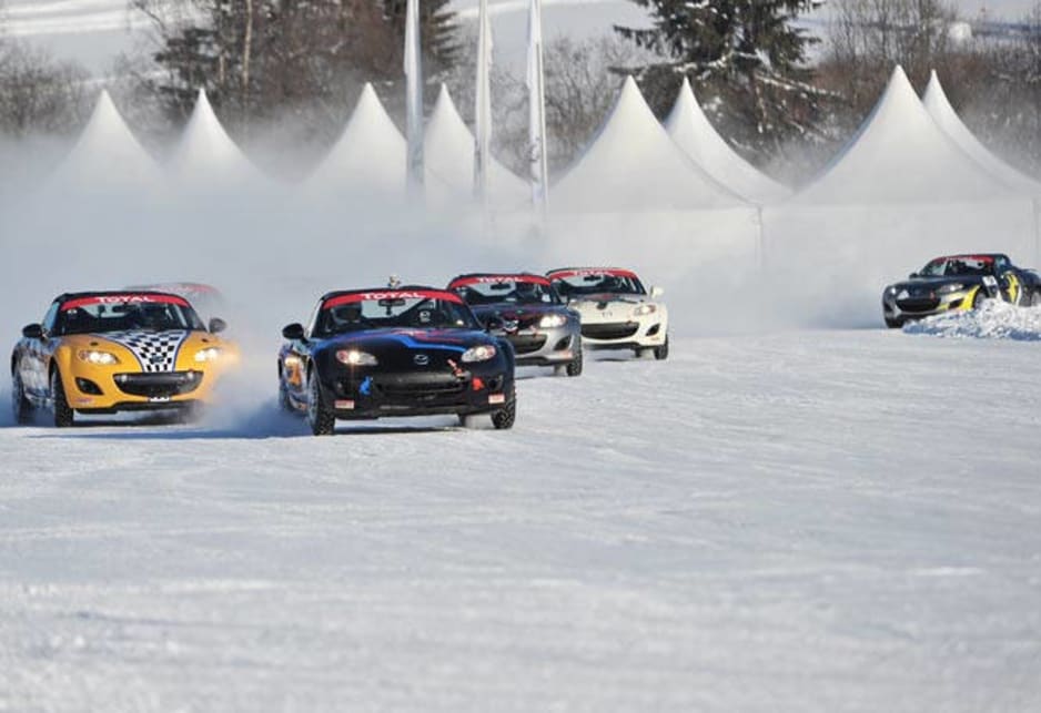 Aussies leading the Mazda MX-5 ice race