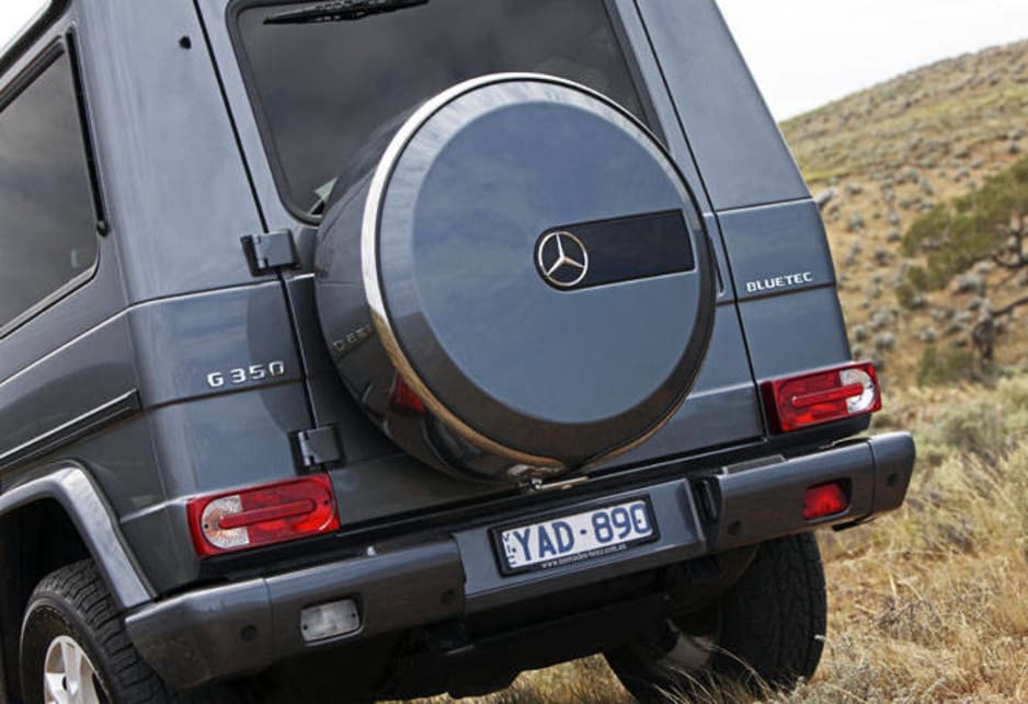 The windscreen is vertical and this is the only Benz with the spare mounted on the back. 