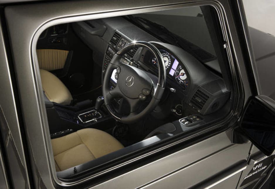 The G350 runs Merc's excellent seven speed auto; the AMG takes a five to handle its mad 700Nm.