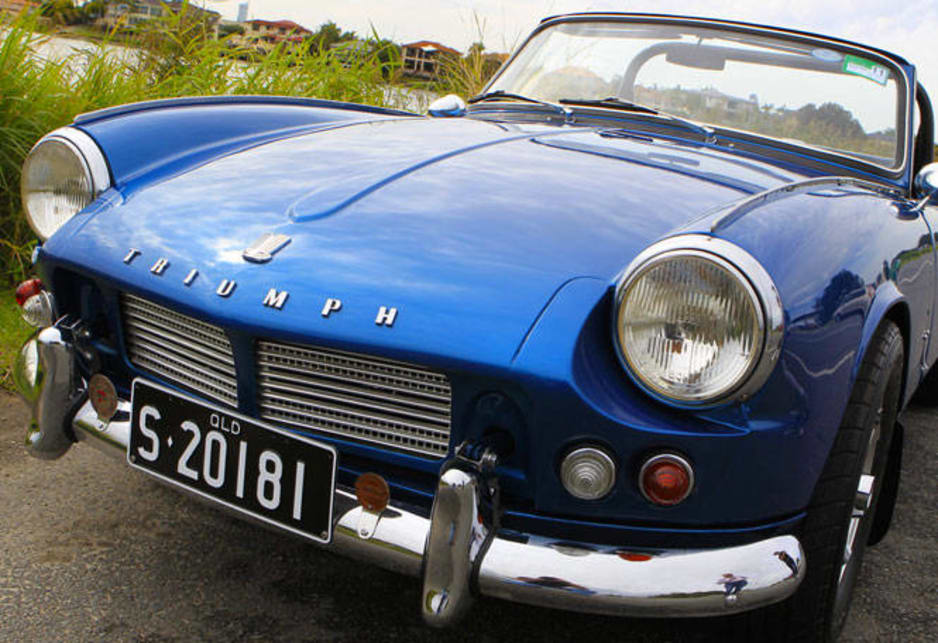 Front of the Triumph Spitfire.