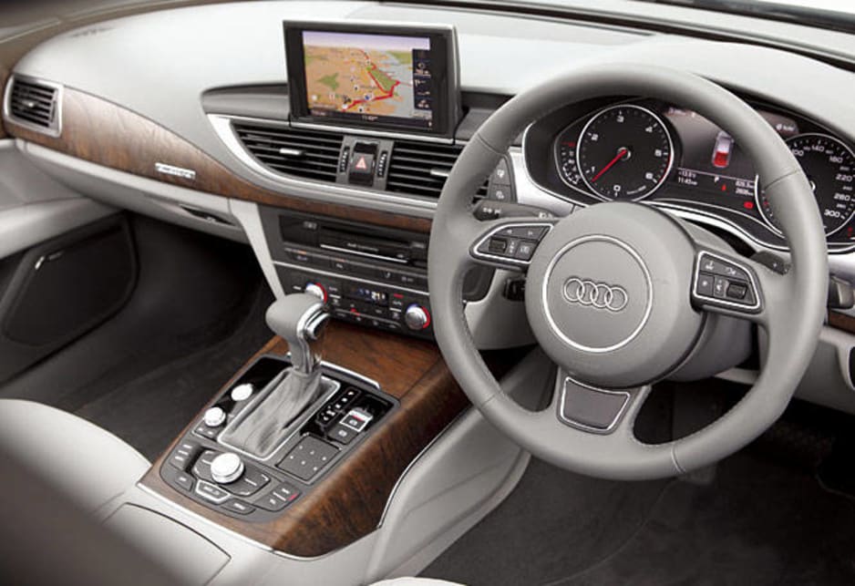 The A7's console includes the "bells and whistles" similar to the A8, including a touchpad control.