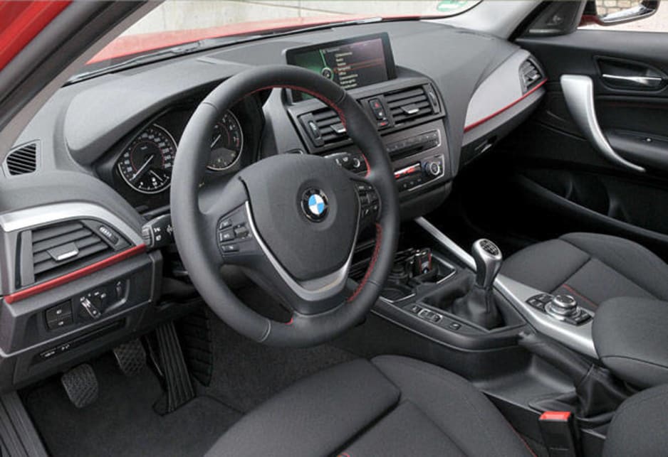 The cabin for the BMW 1 Series gets standard height-adjustable front seats, a BMW Business CD radio with six speakers and aux connection, and a “driving experience” switch on the central console that adjusts the car’s set-up to the driver’s preferences by modifying the engine programming, stability settings and shift characteristics of the auto.