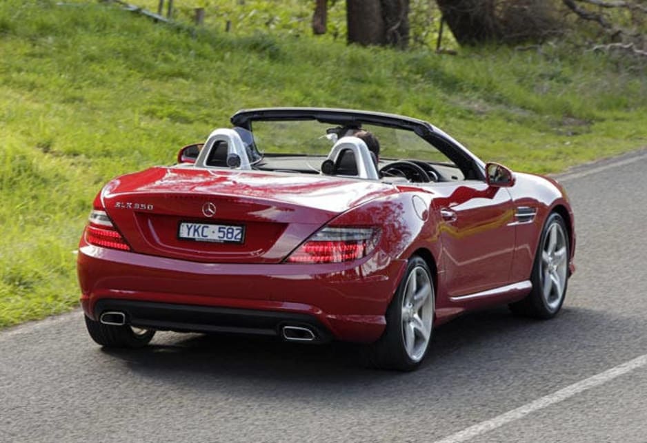 The package of a front engined, rear driven two seater pretty much indicates how the car will drive. The SLK and BMW Z4, for example, are similarly balanced. But the detail splits them apart. The SLK200 impresses with its strong little engine and impressive power spread from around 3000rpm to 6500rpm. The seven cogs in the auto play a big part in getting the best from the engine, but it won’t disguise engine noise - which can get raspy despite a special acoustic box that introduces a more dramatic sound into the cabin.
