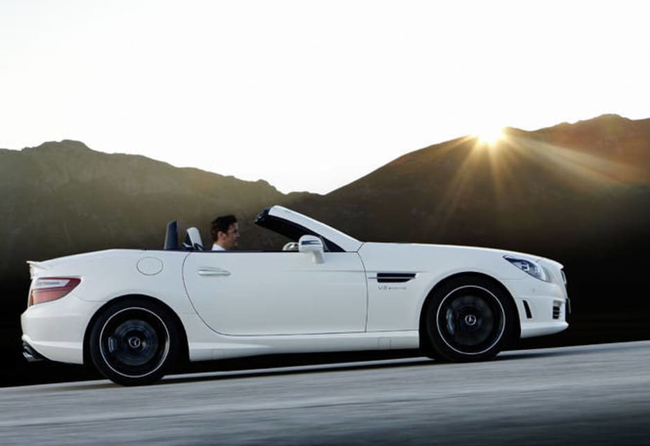 The SLK can run on four cylinders while cruising, shutting of cylinders 2, 3 and 5 when they are not needed.