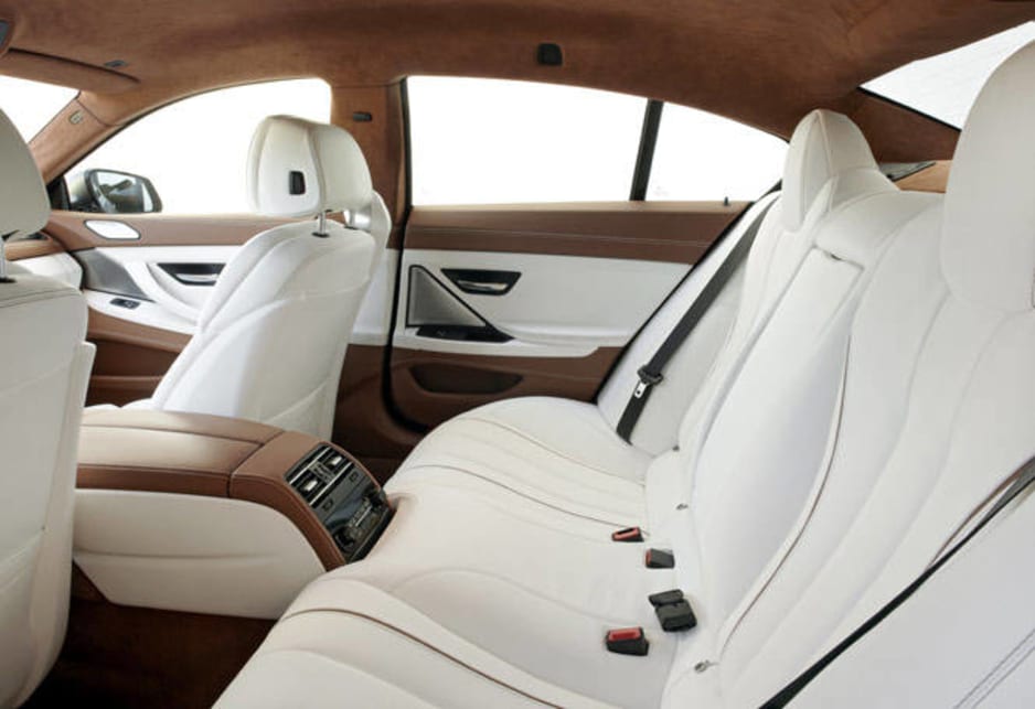 The BMW 640i Gran Coupe interior.
