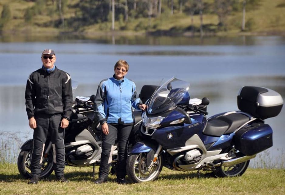 BMW bike safari: Steve and Meredith Herpick.