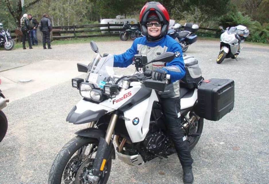 BMW bike safari: Sally Berry.