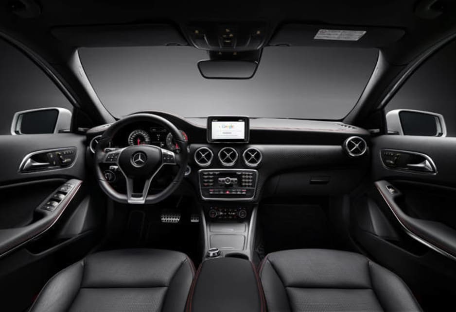 Interior styling marks a new trend for Benz with elements carried through from both the SLS and SL sports cars.