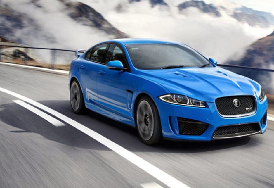 The Jaguar XFR-S sedan counters the efficient new V-6s added to the luxury four-door's lineup with a blistering 410kW 5.0-litre supercharged V-8 engine.