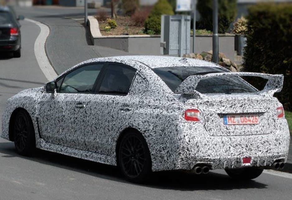 Even an STI rear wing -- raise some doubts about its relationship to the final WRX production car that will be ready for the road later this year.