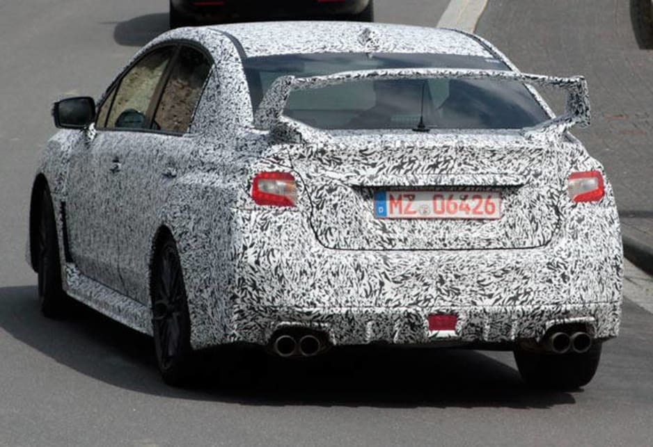 Subaru's claims that the new WRX moves away from a body shared with the four-door Impreza against the sedan-like look of the test car. 