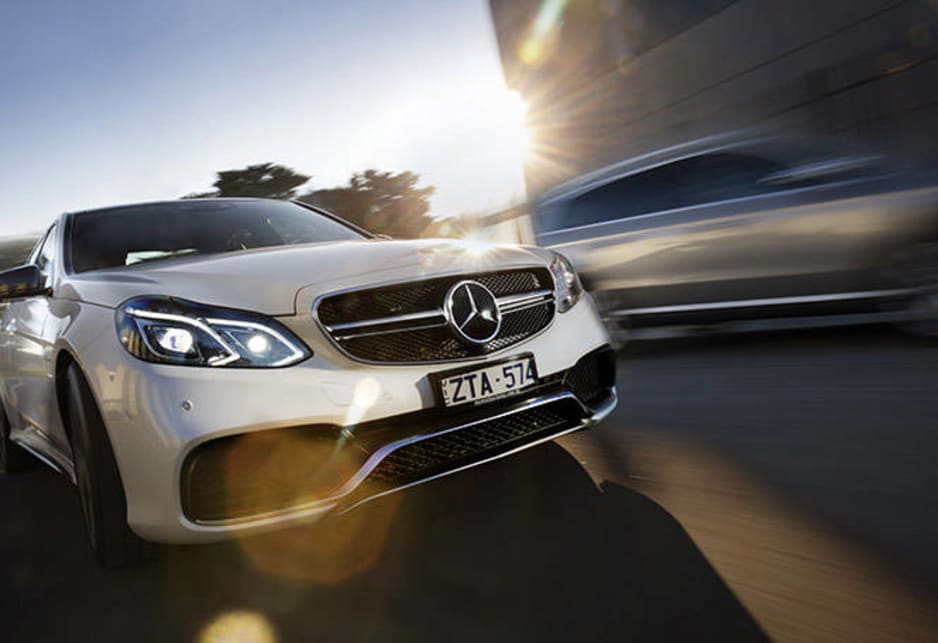 The E63AMG S model produces a colossal 430kW/800Nm from its twin turbo (bi-turbo) petrol V8 engine.This amount of power is rare in a road car with V8 Supercars cranking out not much more in the way of kilowatts -- and certainly not as much torque. 