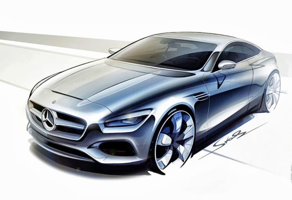 Mercedes Benz S-Class coupe spy shots