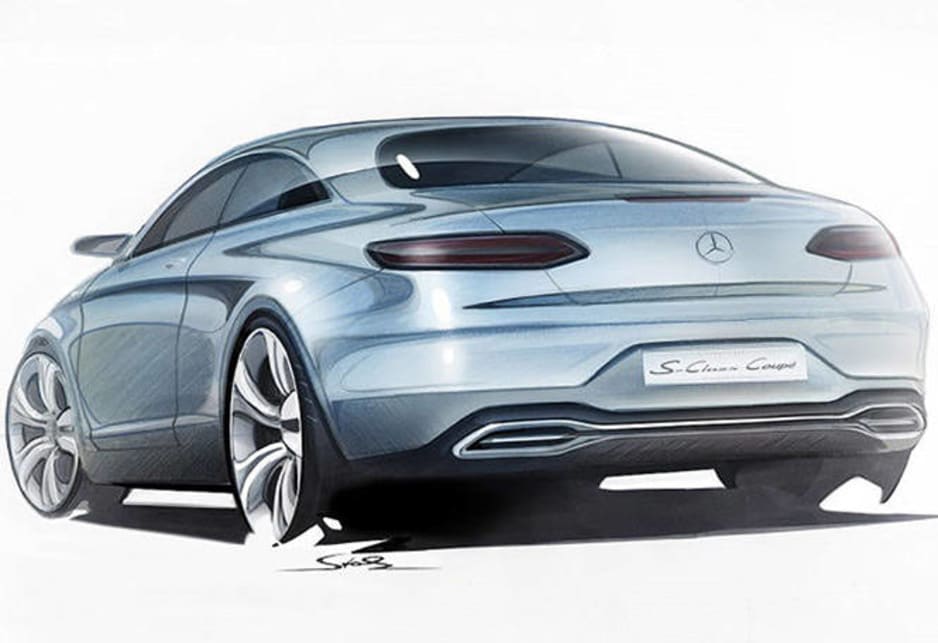 Mercedes Benz S-Class coupe spy shots